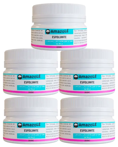Amazolé Creme Clareador 5 Potes