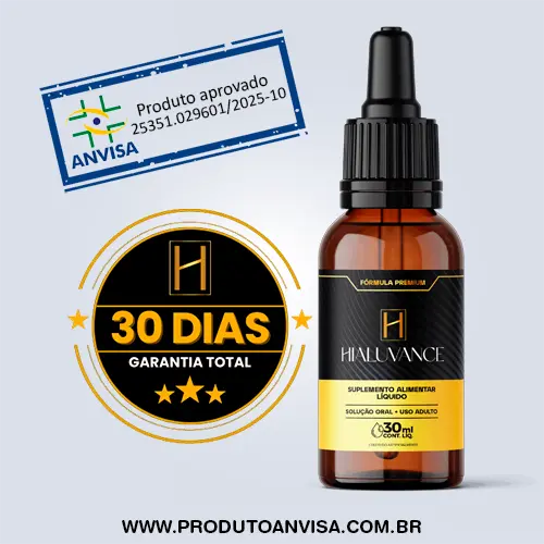 Frasco Hialuvance Gotas. Garantia 30 dias. Aprovado pela ANVISA.