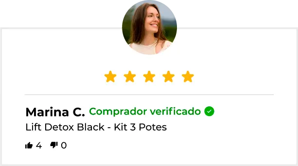 Depoimento Cliente 2 Lift Detox Black