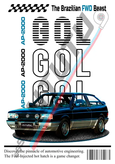 Estampa Gol de Revista STT014