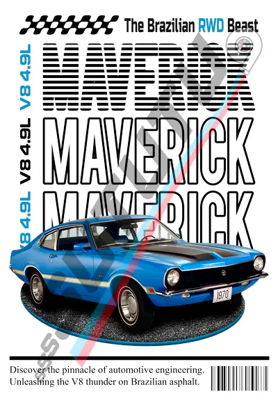 Estampa Maverick de Revista STT016