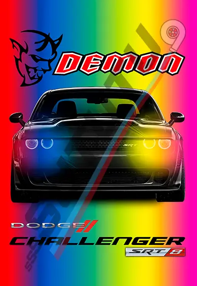 Estampa Demon Eyes (Challenger SRT Demon) STT026