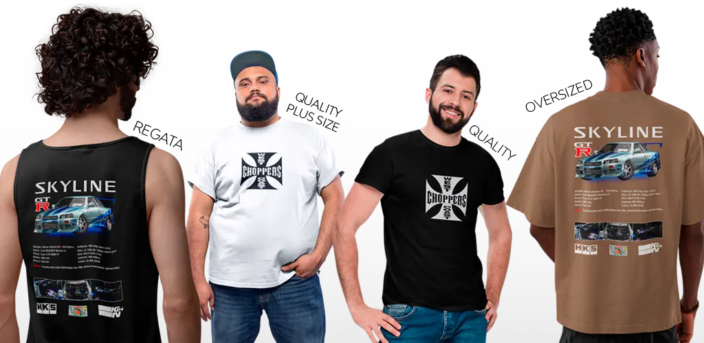 Camisetas e Regatas da Coleção Skyline